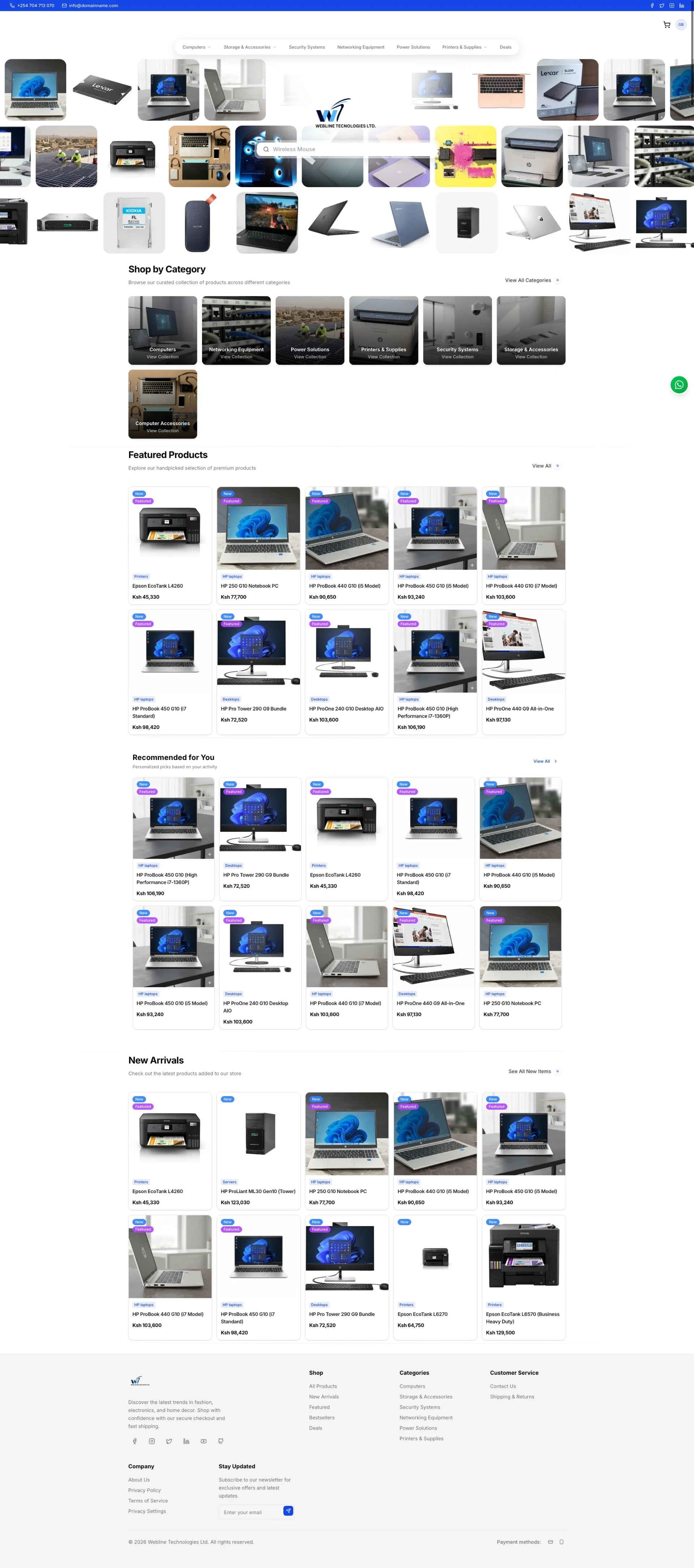 Webline Store - AI-powered e-commerce platform